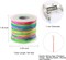 Elastic String for Bracelets, 1mm Sturdy Stretchy String Rainbow Elastic Cord for Jewelry Making, Beading Necklaces and Crafts